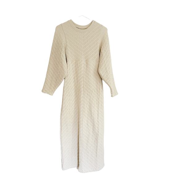 Free People Gabby Seamless Midi Dress Ivory - Picture 6 of 10